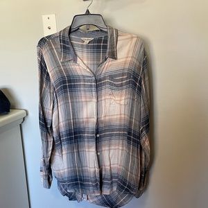 Lucky plaid shirt- size Large